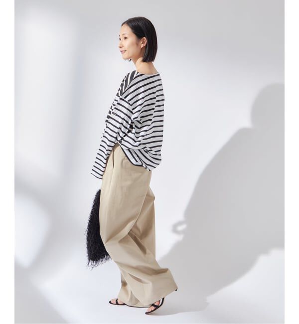 journal standard L'essage「《追加予約》別注【Leminor/ルミノア】クレイジーボーダー：カットソー」|Tシャツ・カットソー|