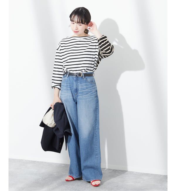 journal standard L'essage「《追加予約》別注【Leminor/ルミノア】クレイジーボーダー：カットソー」|Tシャツ・カットソー|