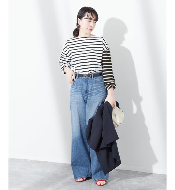 journal standard L'essage「《追加予約》別注【Leminor/ルミノア】クレイジーボーダー：カットソー」|Tシャツ・カットソー|