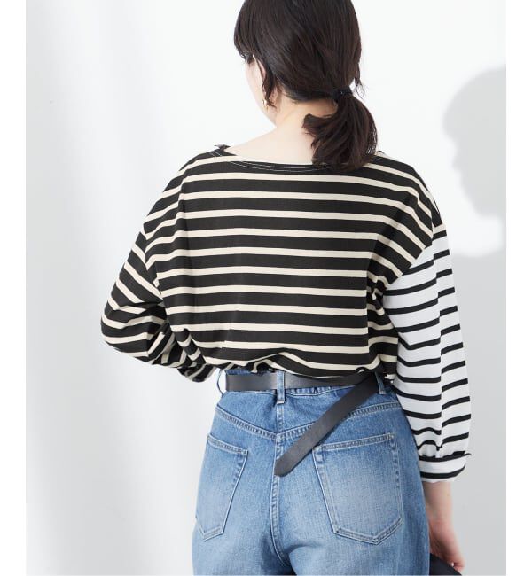 journal standard L'essage「《追加予約》別注【Leminor/ルミノア】クレイジーボーダー：カットソー」|Tシャツ・カットソー|