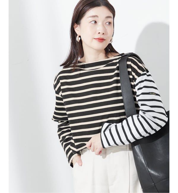 journal standard L'essage「《追加予約》別注【Leminor/ルミノア】クレイジーボーダー：カットソー」|Tシャツ・カットソー|