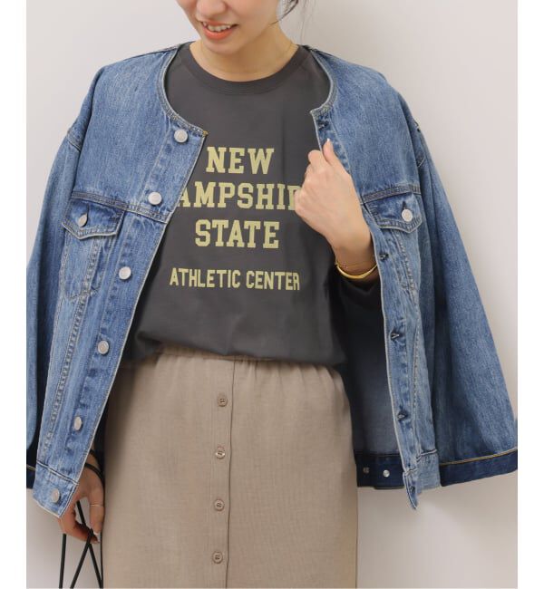 JOURNAL STANDARD relume「《予約》ラグランスリーブカレッジロングスリーブTEE」|Tシャツ・カットソー|ブラック C