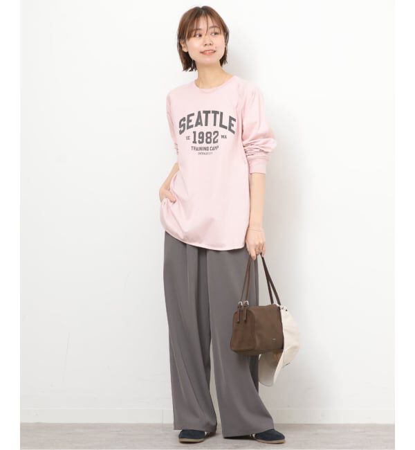 JOURNAL STANDARD relume「《予約》ラグランスリーブカレッジロングスリーブTEE」|Tシャツ・カットソー|