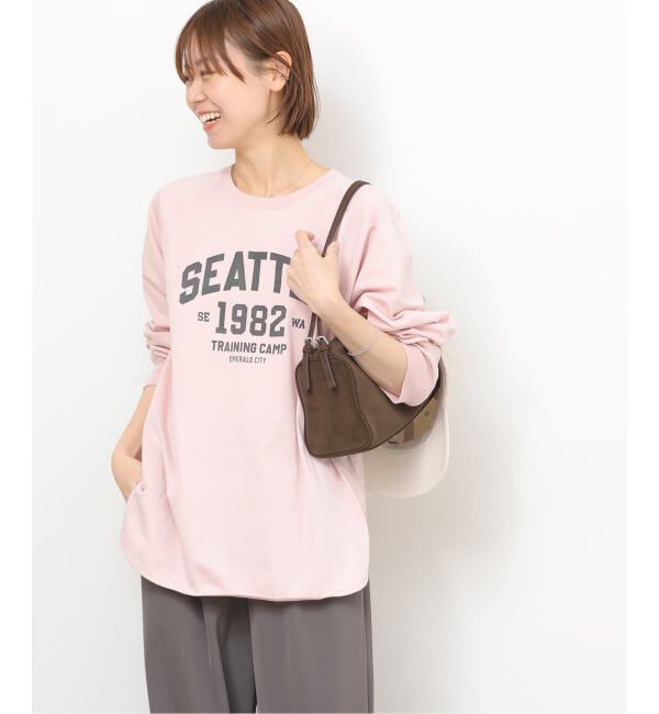 JOURNAL STANDARD relume「《予約》ラグランスリーブカレッジロングスリーブTEE」|Tシャツ・カットソー|
