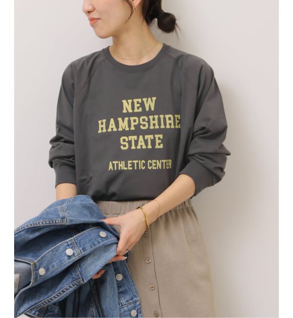 JOURNAL STANDARD relume「《予約》ラグランスリーブカレッジロングスリーブTEE」|Tシャツ・カットソー|