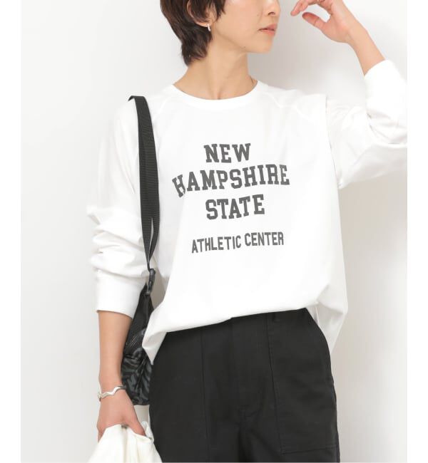 JOURNAL STANDARD relume「《予約》ラグランスリーブカレッジロングスリーブTEE」|Tシャツ・カットソー|ホワイト C