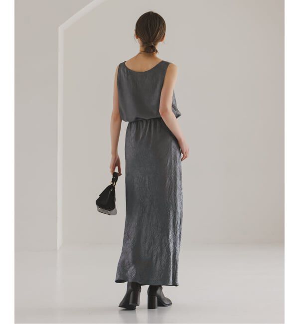 NOBLE「《セットアップ対応》リンクルサテン2WAYタンク」|シャツ・ブラウス|