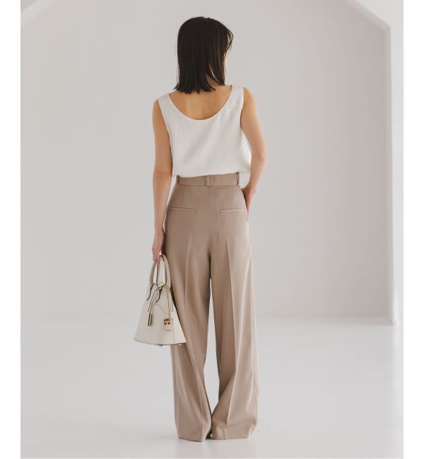 NOBLE「《セットアップ対応》リンクルサテン2WAYタンク」|シャツ・ブラウス|