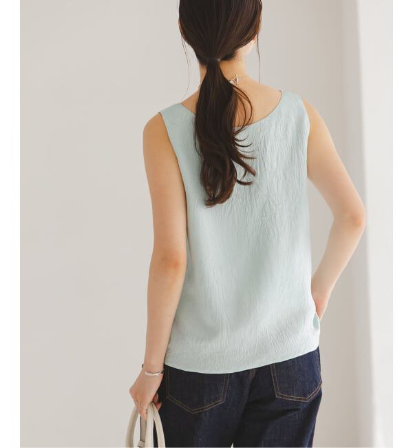 NOBLE「《セットアップ対応》リンクルサテン2WAYタンク」|シャツ・ブラウス|