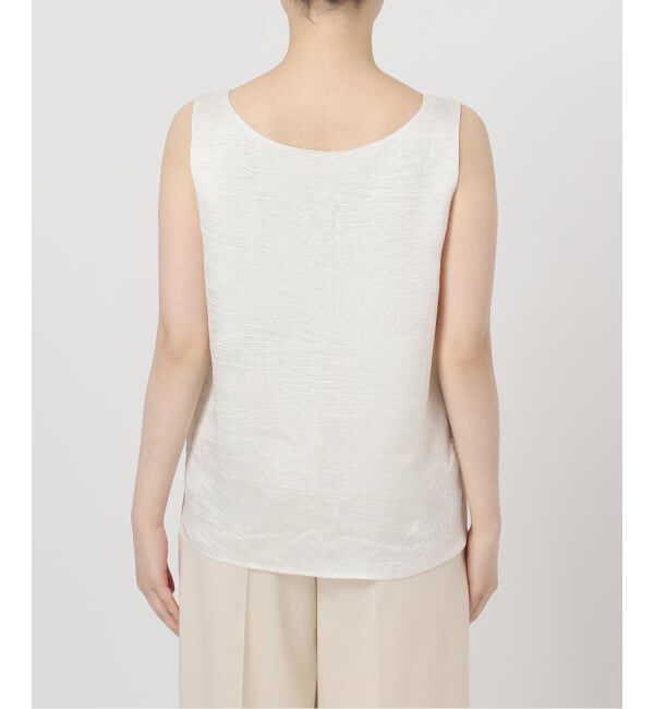 NOBLE「《セットアップ対応》リンクルサテン2WAYタンク」|シャツ・ブラウス|