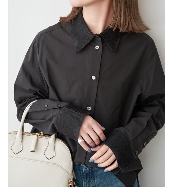 Spick and Span「レース襟シャツ」|シャツ・ブラウス|