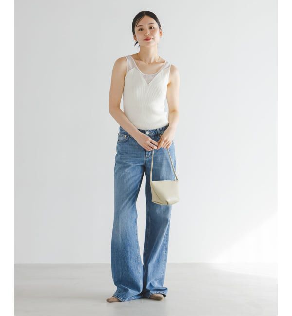 NOBLE「《予約》シアーコンビカップ付きニットタンク」|タンクトップ|