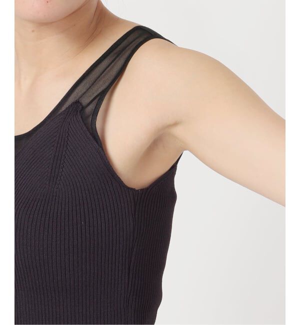 NOBLE「《予約》シアーコンビカップ付きニットタンク」|タンクトップ|