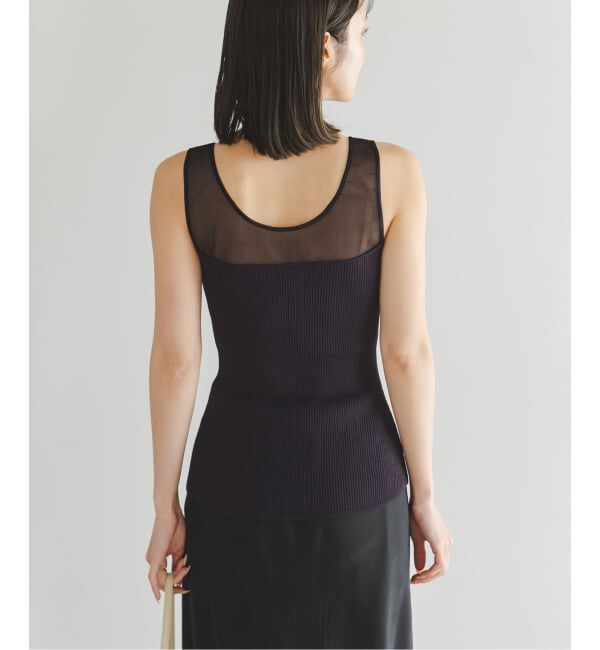 NOBLE「《予約》シアーコンビカップ付きニットタンク」|タンクトップ|