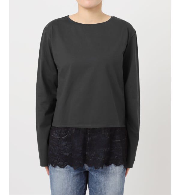 Spick and Span「レースドッキングレイヤードカットソー」|Tシャツ・カットソー|