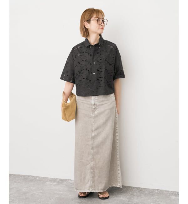 Spick and Span「《予約》TICCA / ティッカ 別注レース半袖シャツ*」|シャツ・ブラウス|