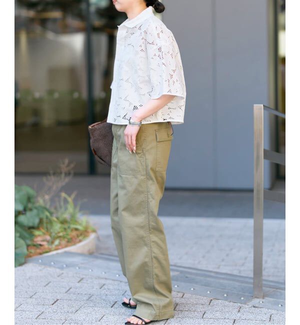 Spick and Span「《予約》TICCA / ティッカ 別注レース半袖シャツ*」|シャツ・ブラウス|