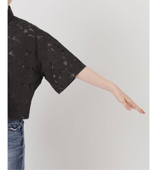 Spick and Span「《予約》TICCA / ティッカ 別注レース半袖シャツ*」|シャツ・ブラウス|