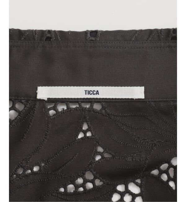 Spick and Span「《予約》TICCA / ティッカ 別注レース半袖シャツ*」|シャツ・ブラウス|