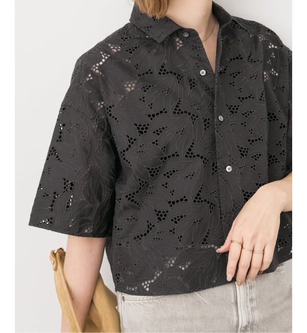 Spick and Span「《予約》TICCA / ティッカ 別注レース半袖シャツ*」|シャツ・ブラウス|