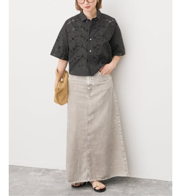 Spick and Span「《予約》TICCA / ティッカ 別注レース半袖シャツ*」|シャツ・ブラウス|