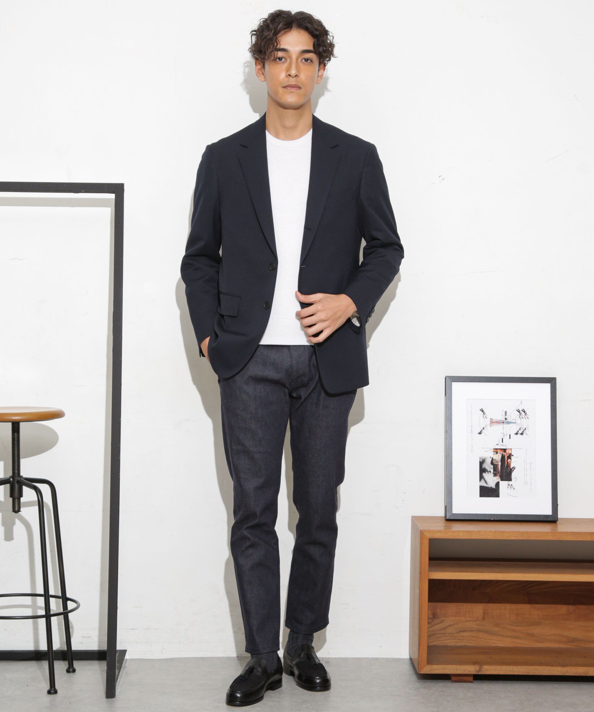 nano･universe「LB.03/｢ESSENTIAL LINE｣ノンフェイドスキニースラックス」|デニム|