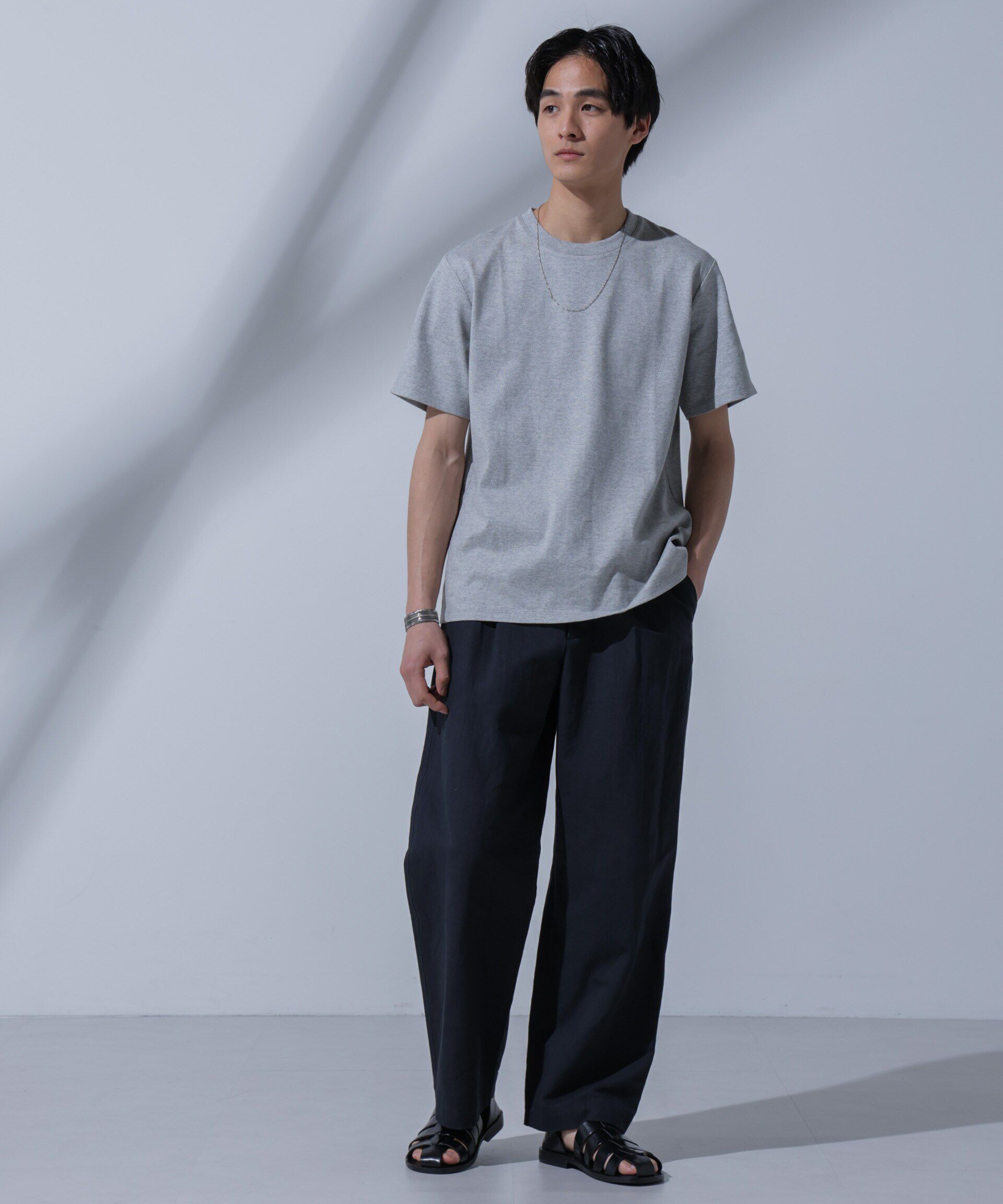 nano･universe「<追加生産>Anti Soaked(R) 汗染み防止 クルーネックTシャツ」|Tシャツ・カットソー|