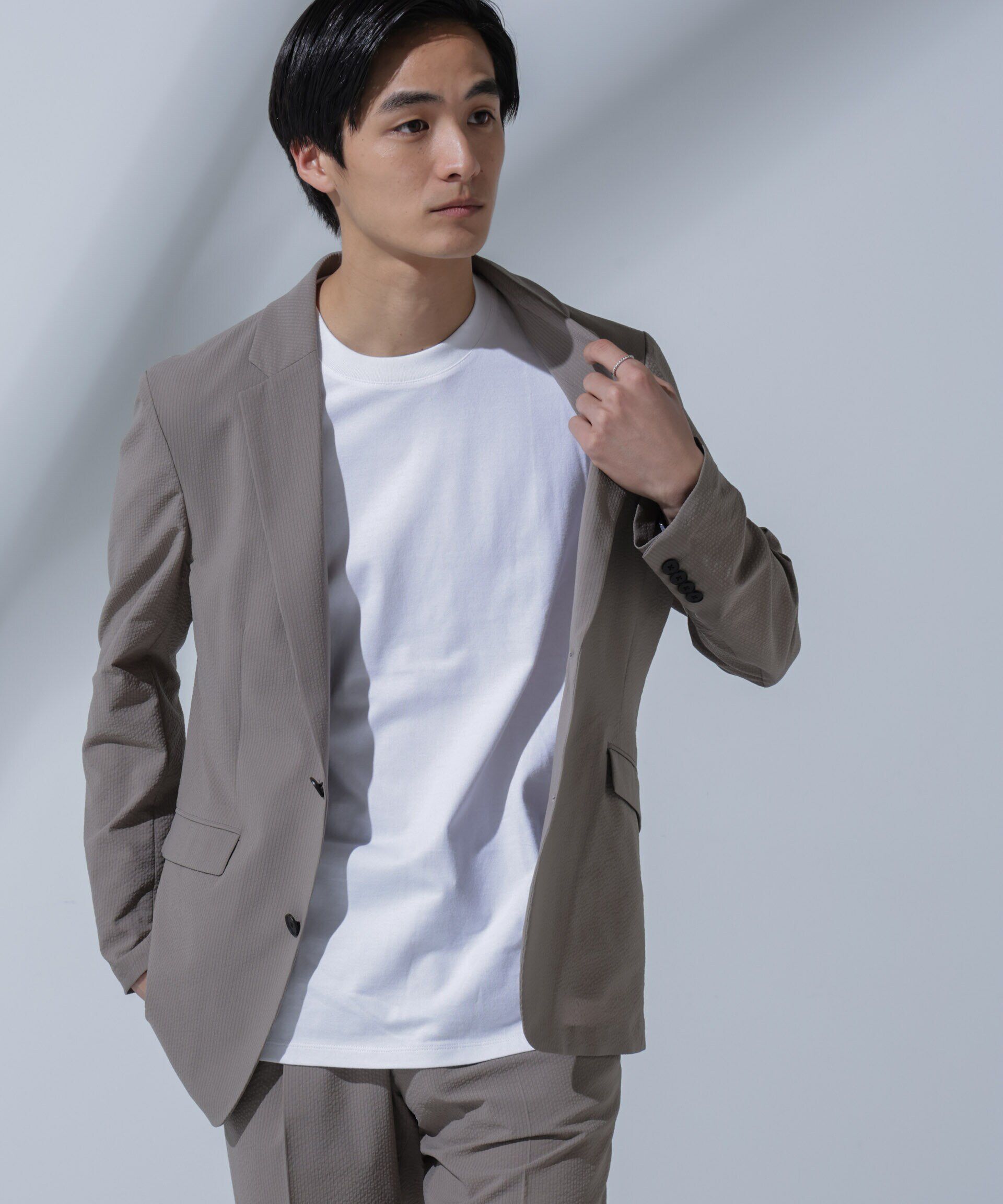 nano･universe「<追加生産>Anti Soaked(R) 汗染み防止 クルーネックTシャツ」|Tシャツ・カットソー|