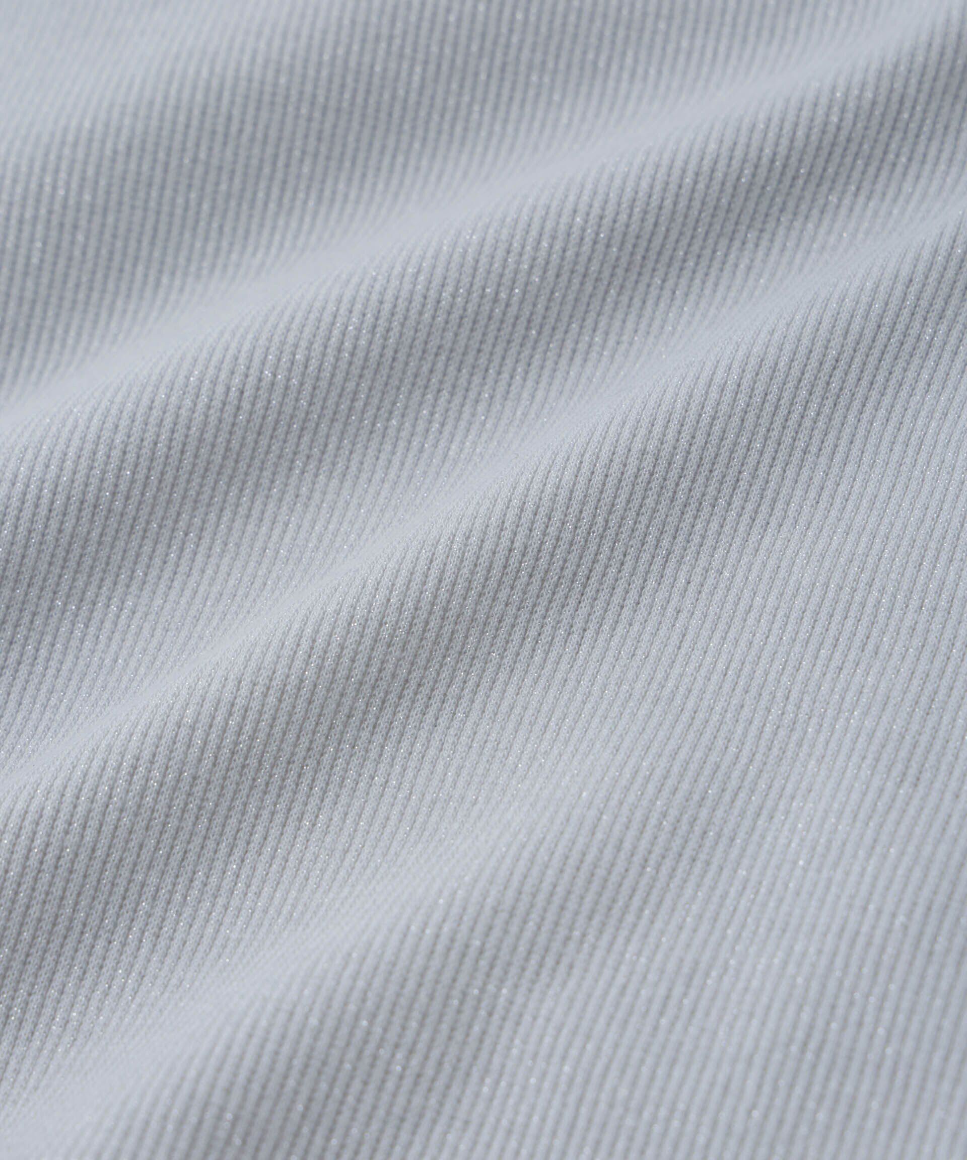 nano･universe「ラメテレコカップ付きアシメストラップキャミソール」|Tシャツ・カットソー|