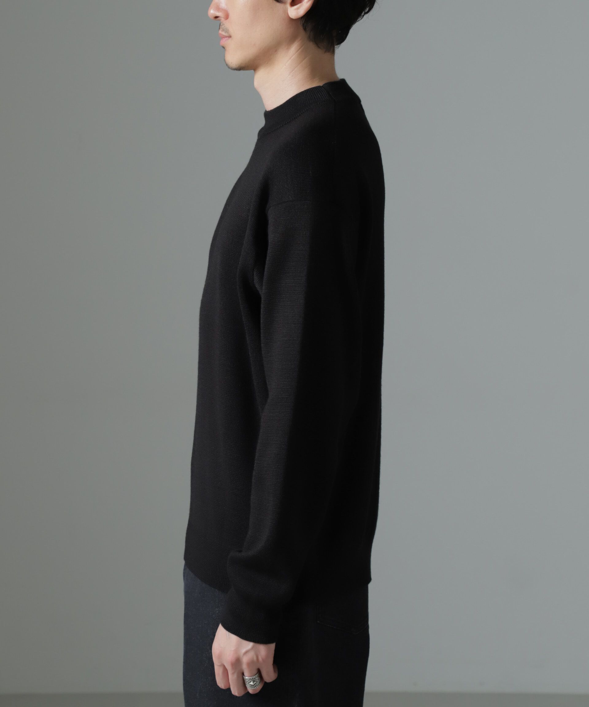 nano･universe「タスマニアミックス ミラノリブリラックスモックネックニット」|ニット・セーター|