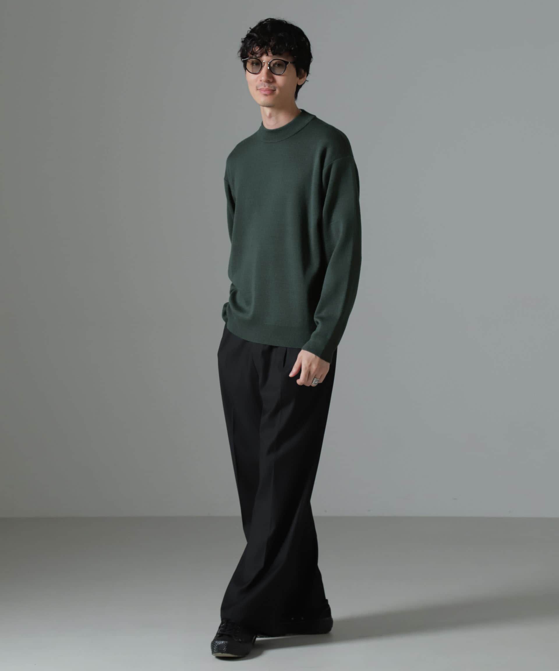 nano･universe「タスマニアミックス ミラノリブリラックスモックネックニット」|ニット・セーター|