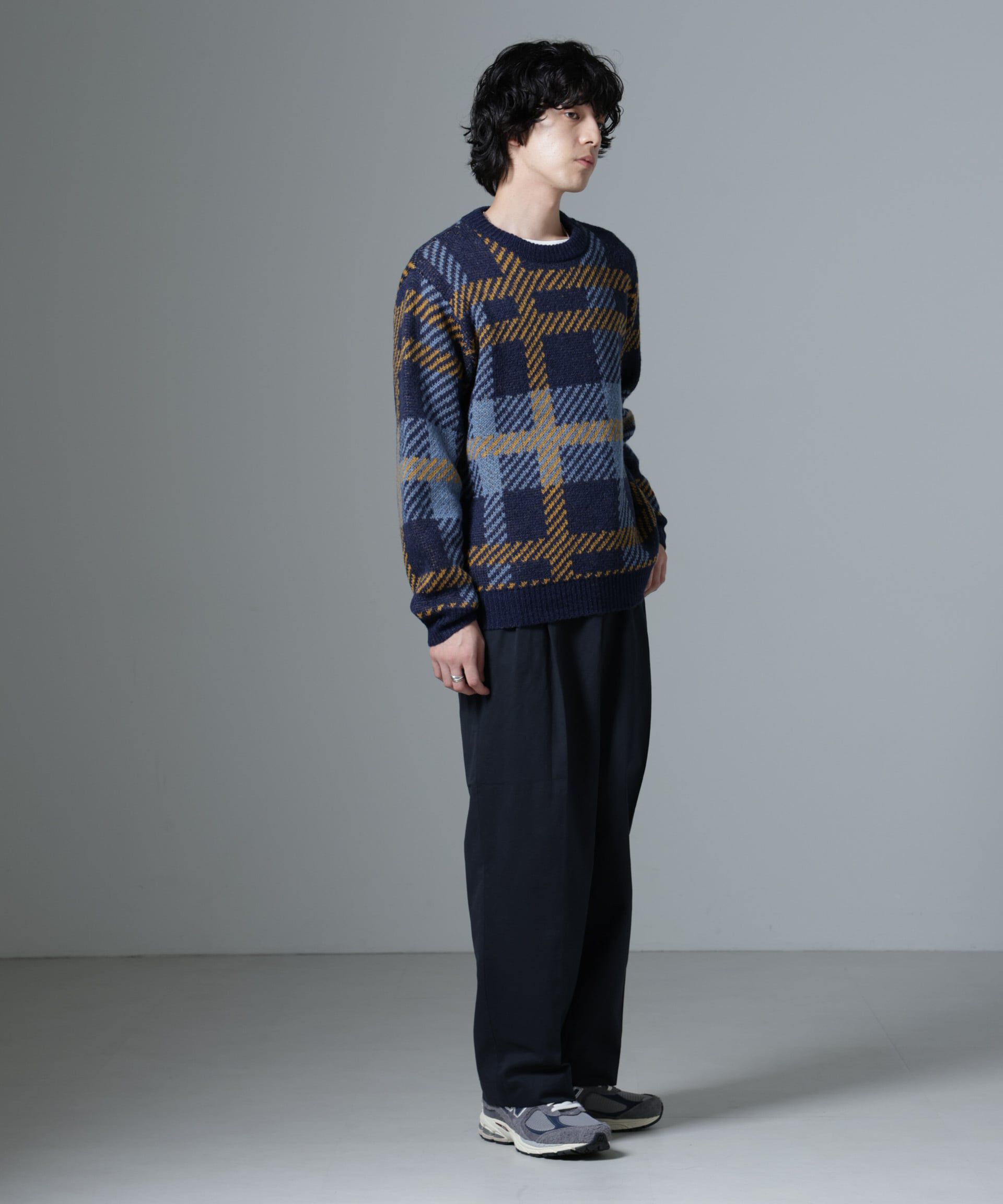 nano･universe「ウールミックスパターンニット」|ニット・セーター|