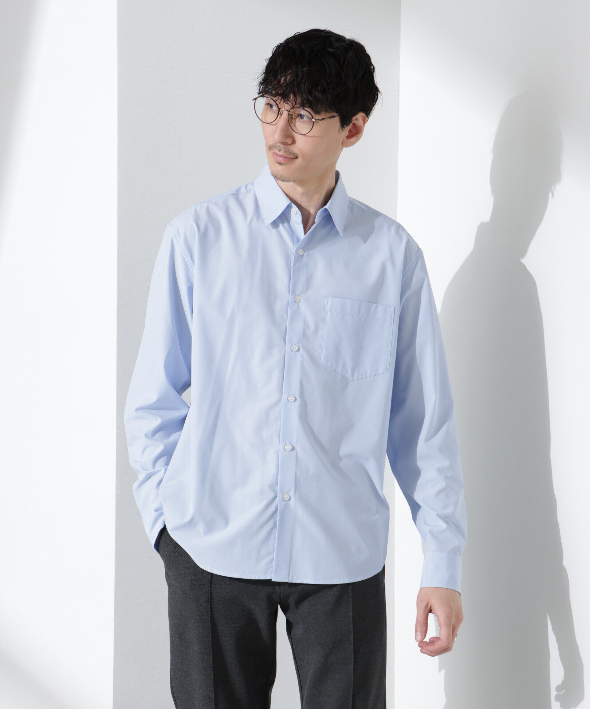 nano･universe「デイリースマート レギュラーカラーシャツ」|シャツ・ブラウス|