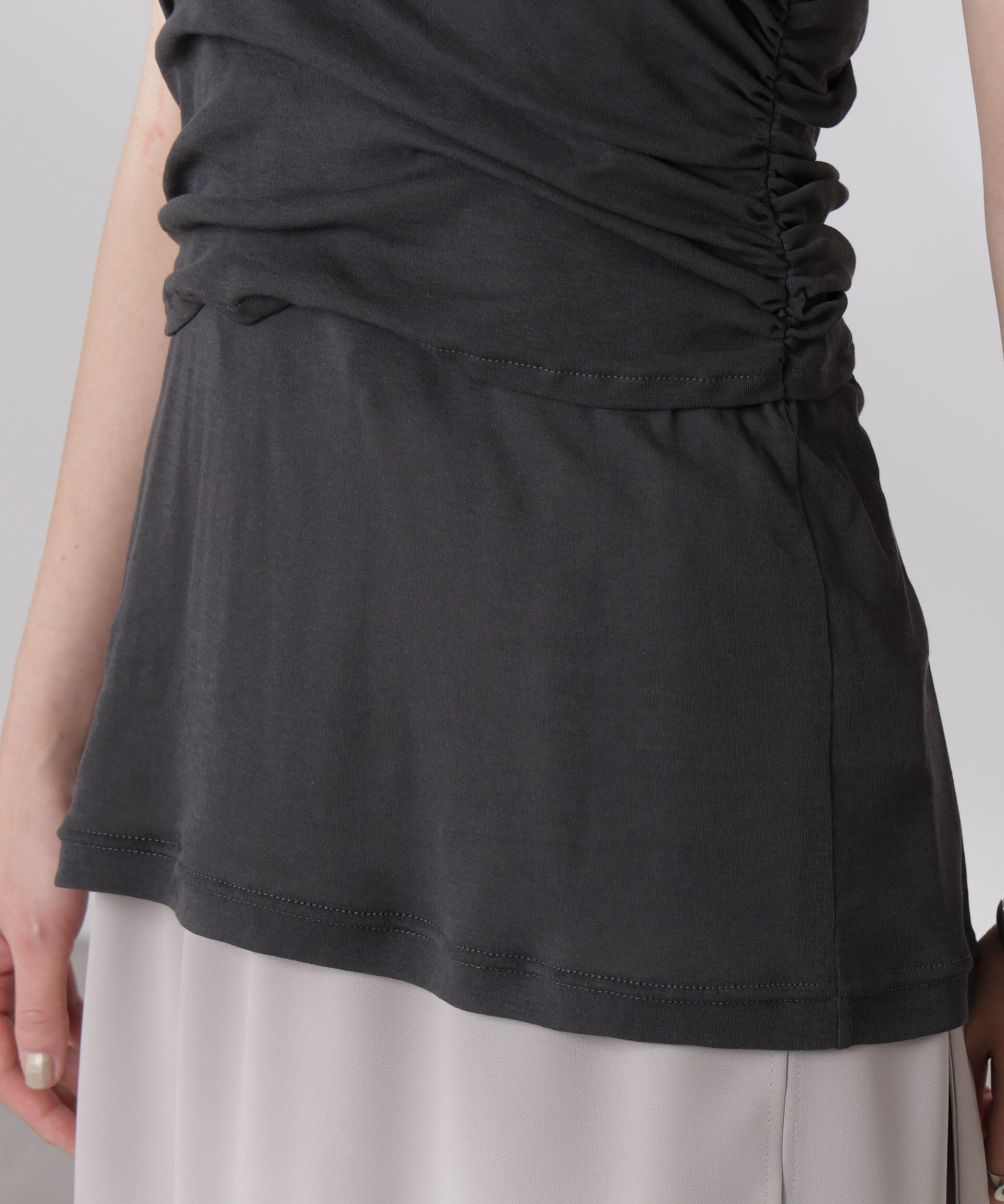 nano･universe「ドッキングビスチェシアートップス」|Tシャツ・カットソー|