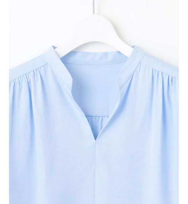 自由区「【洗える】SOMELOSクロップド丈 ブラウス」|シャツ・ブラウス|