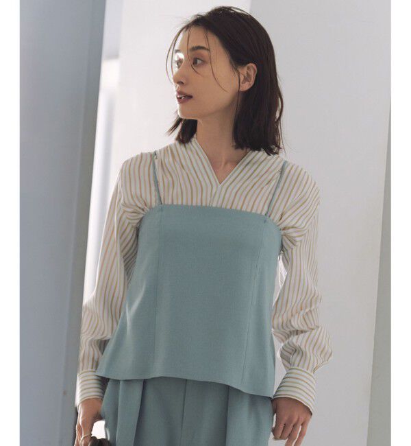 自由区「【洗える】SOMELOSクロップド丈 ブラウス」|シャツ・ブラウス|ﾌﾞﾗｳﾝｽ