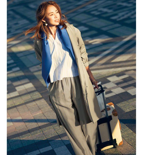 自由区「【洗える】SOMELOSクロップド丈 ブラウス」|シャツ・ブラウス|