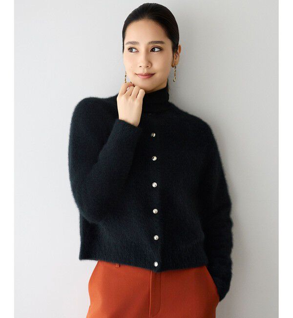 自由区「【SHIHOさん着用】ヘアリーフォックス カーディガン」|カーディガン|ブラック