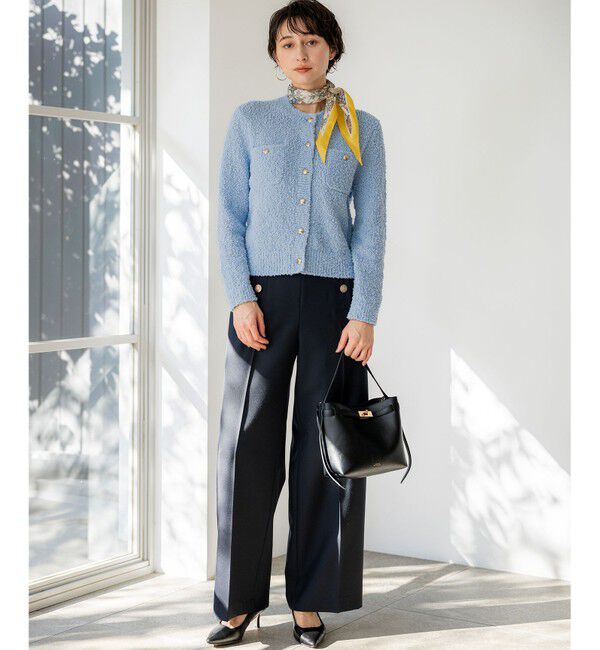 23区「ファンシーツィーディー ポケットデザイン カーディガン」|カーディガン|