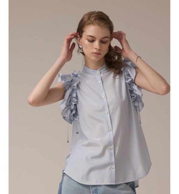 Diagram「マルチフリルノースリーブブラウス」|シャツ・ブラウス|