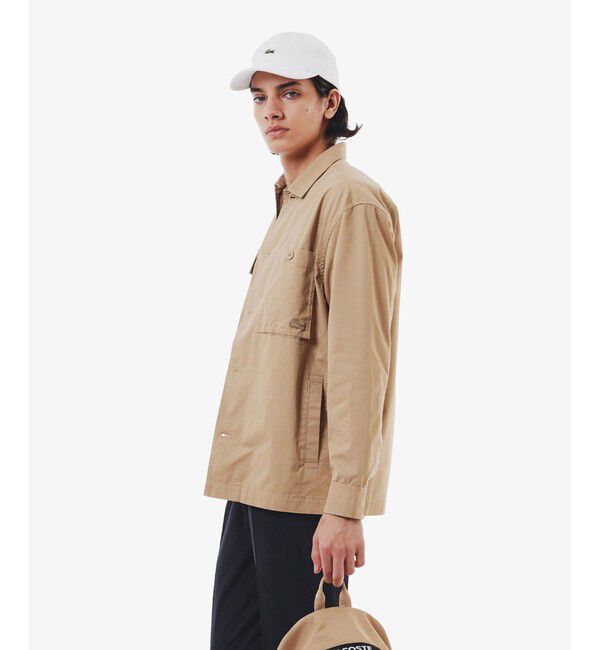 LACOSTE「コットンツイルワークシャツジャケット」|シャツ・ブラウス|