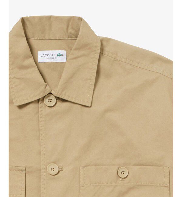 LACOSTE「コットンツイルワークシャツジャケット」|シャツ・ブラウス|