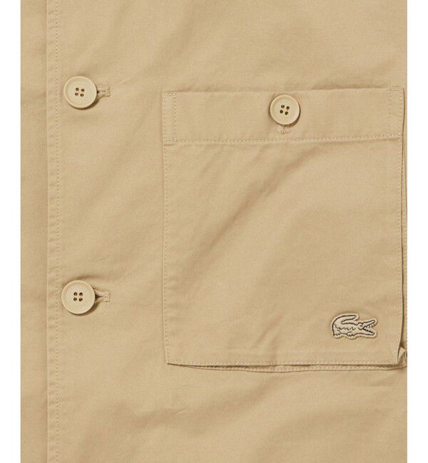 LACOSTE「コットンツイルワークシャツジャケット」|シャツ・ブラウス|