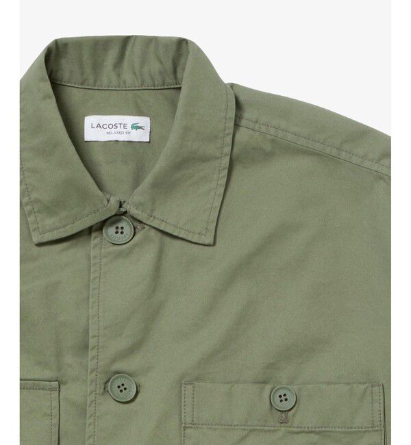 LACOSTE「コットンツイルワークシャツジャケット」|シャツ・ブラウス|