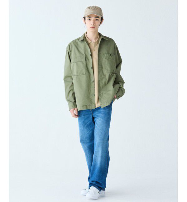 LACOSTE「コットンツイルワークシャツジャケット」|シャツ・ブラウス|