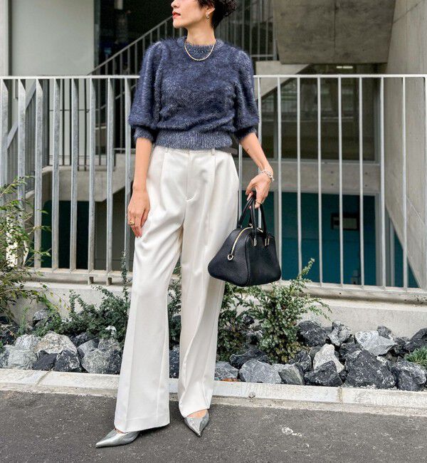 NOLLEY'S「ウォッシャブルウール調愛されイージーワイドパンツ」|その他|