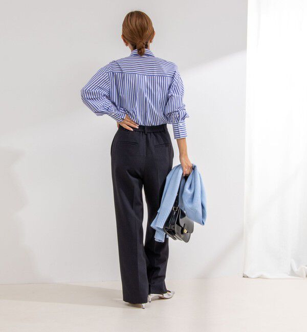 NOLLEY'S「ウォッシャブルウール調愛されイージーワイドパンツ」|その他|