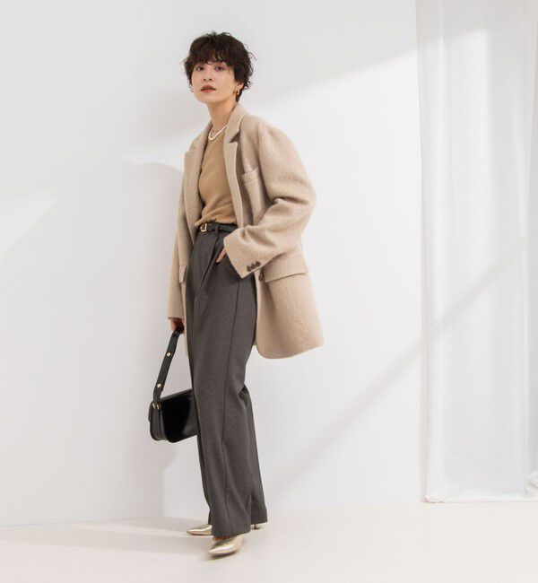 NOLLEY'S「ウォッシャブルウール調愛されイージーワイドパンツ」|その他|