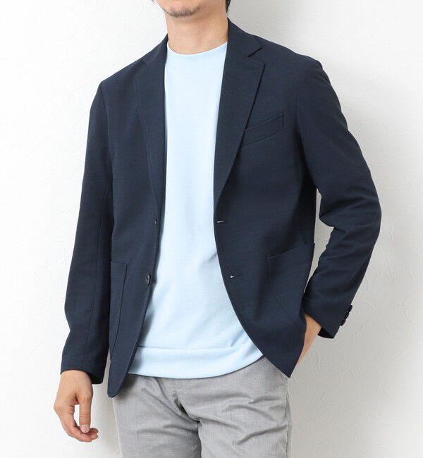 NOLLEY'S goodman「《セットアップ対応》Primeflex 吸水速乾 メランジ カノコ ストレッチイージーJK 25SS」|テーラードジャケット|
