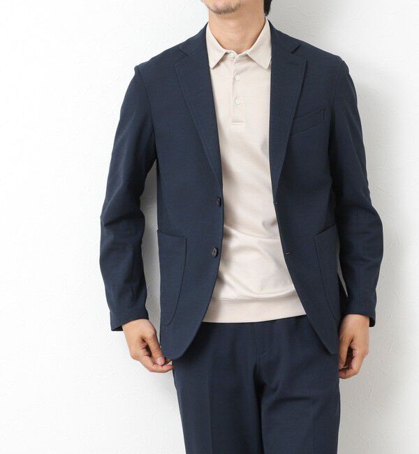 NOLLEY'S goodman「《セットアップ対応》Primeflex 吸水速乾 メランジ カノコ ストレッチイージーJK 25SS」|テーラードジャケット|
